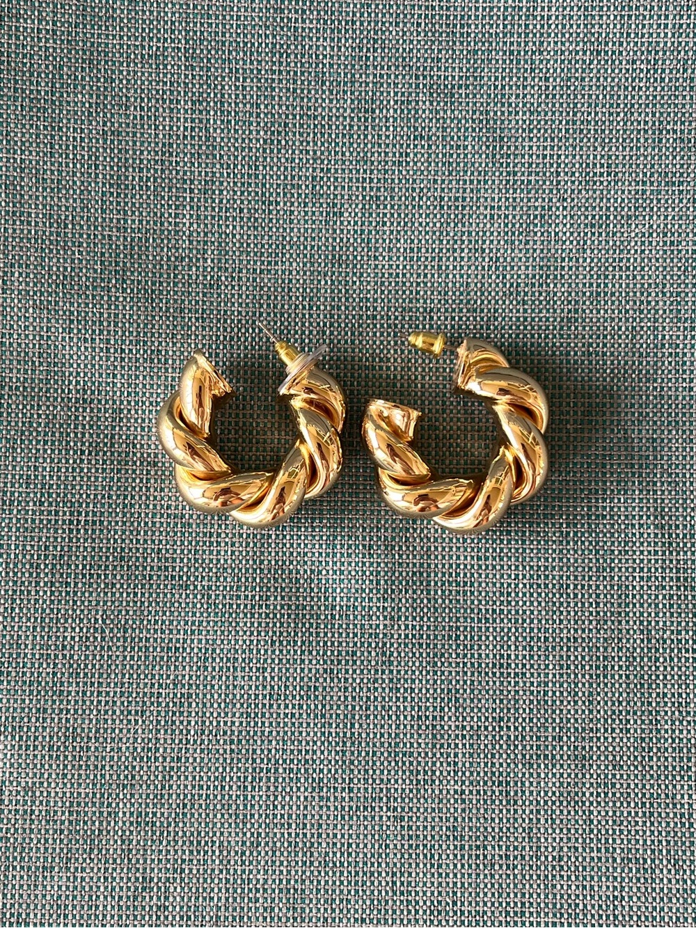 Lily Pulitzer Gold Twisted Hoop Earrings